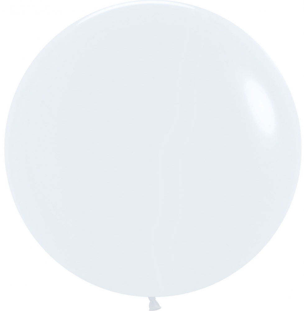 S Шар (24''/61 см) Белый (005), пастель