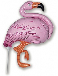 FM Шар (16''/41 см) Мини-фигура, Фламинго, Розовый