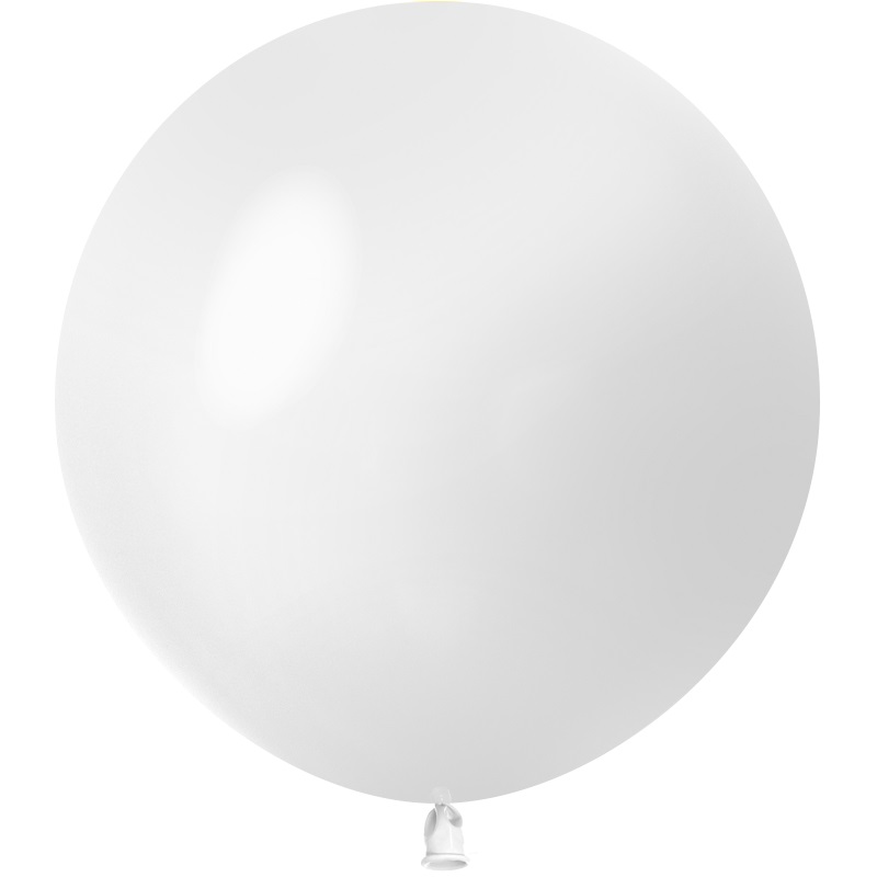 Шар (36''/91 см) Белый, пастель, 1 шт., 512
