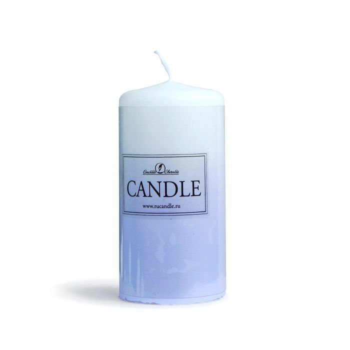 Свеча пеньковая, 50*100мм, сиреневая, "Candle"