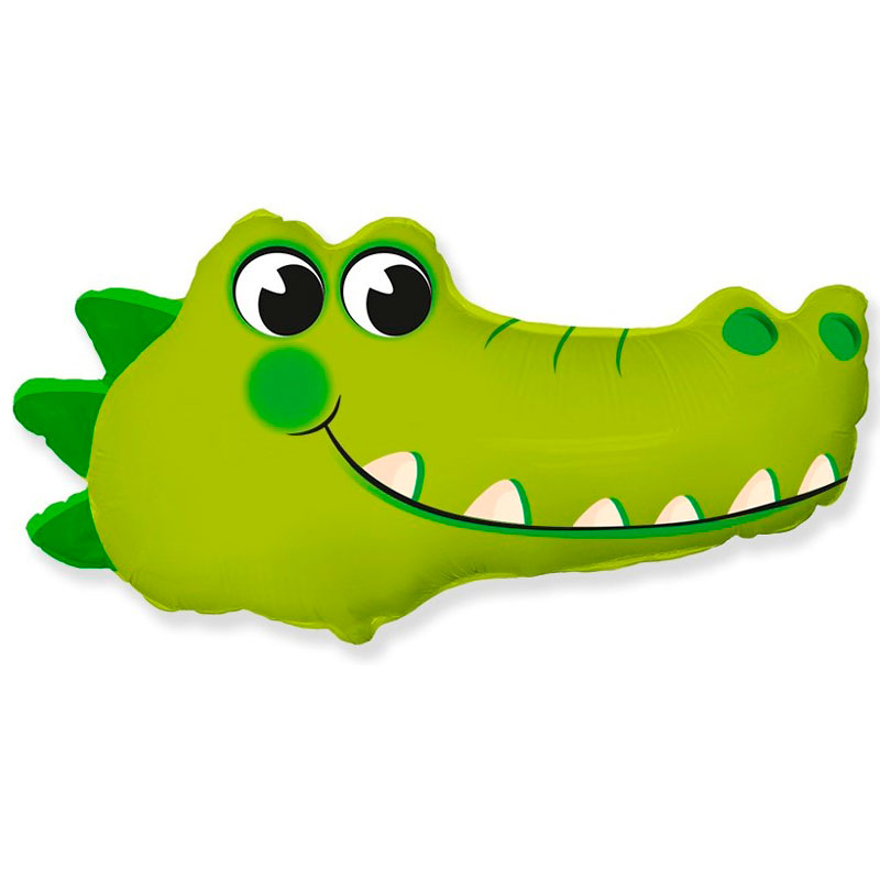 FM Шар (31'/79 см) Фигура, Голова крокодила,Зеленый