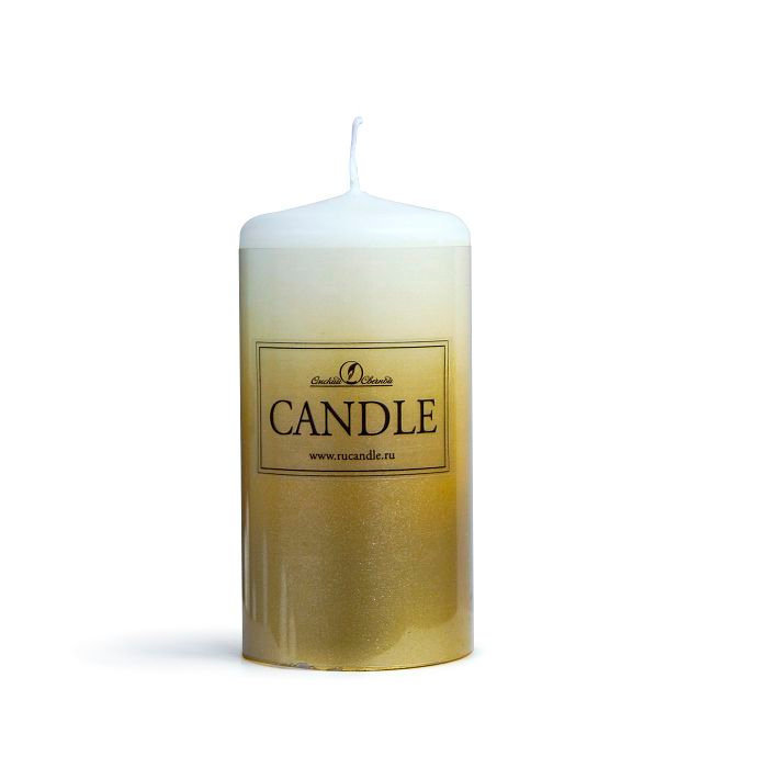 Свеча пеньковая, 50*100мм, золото, "Candle"