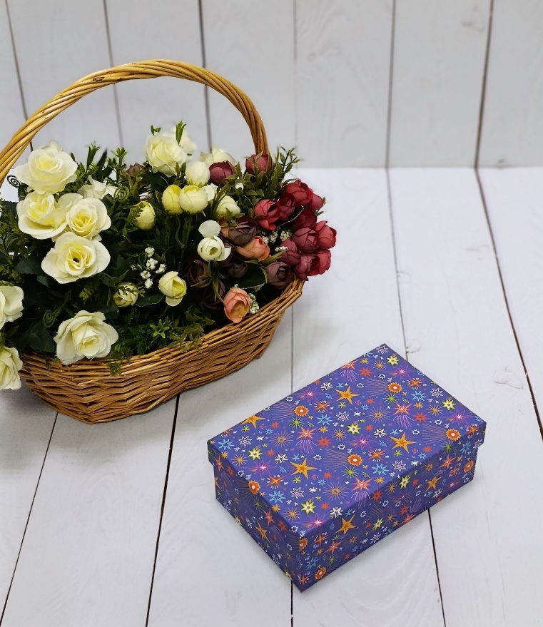 Коробка Сверкающие звезды, 17,5*11*7 см
