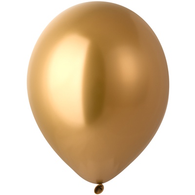 Шар 14" Хром Glossy Rich Gold, BELBAL / 50 шт./