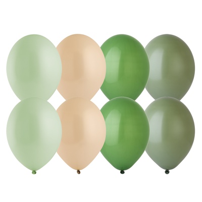 Шар 14" Пастель ассорти Зеленая гамма , BELBAL / 12 шт./