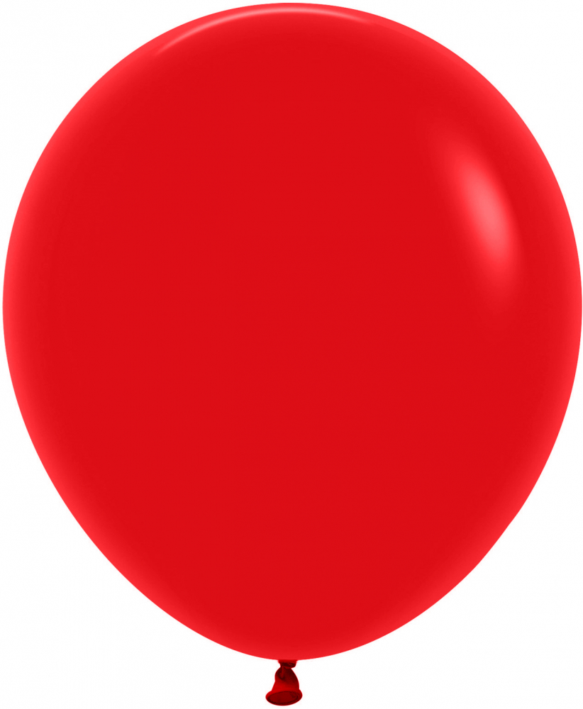 Шар (18''/46 см) Красный (015), пастель, 1 шт.
