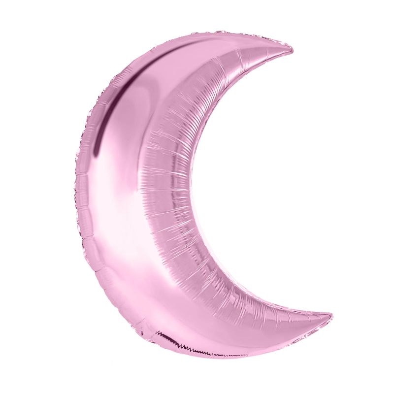 Шар (32''/81 см) Фигура, Месяц Фламинго розовый  / 1 шт. в упак.