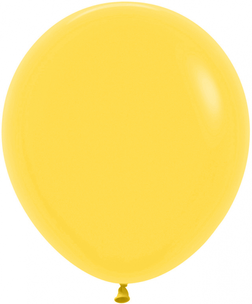 Шар (18''/46 см) Желтый (020), пастель, 1 шт.