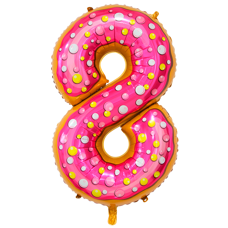 К 34 Цифра 8 Пончик в упаковке / Zero Donut / 1 шт /