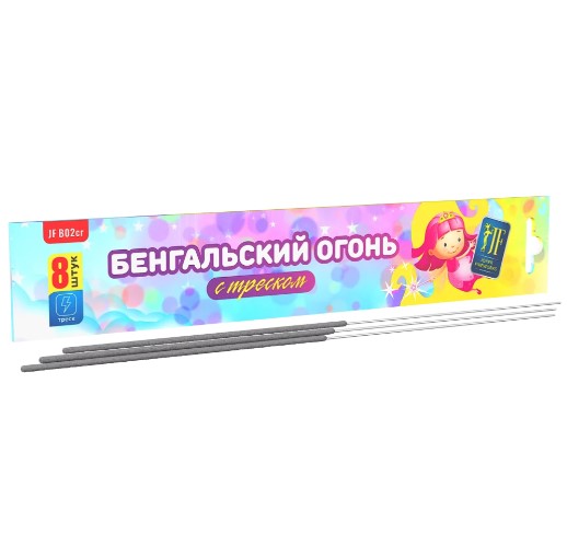 Бенгальская свеча с треском JF B02cr (8 шт) Джокер Крым