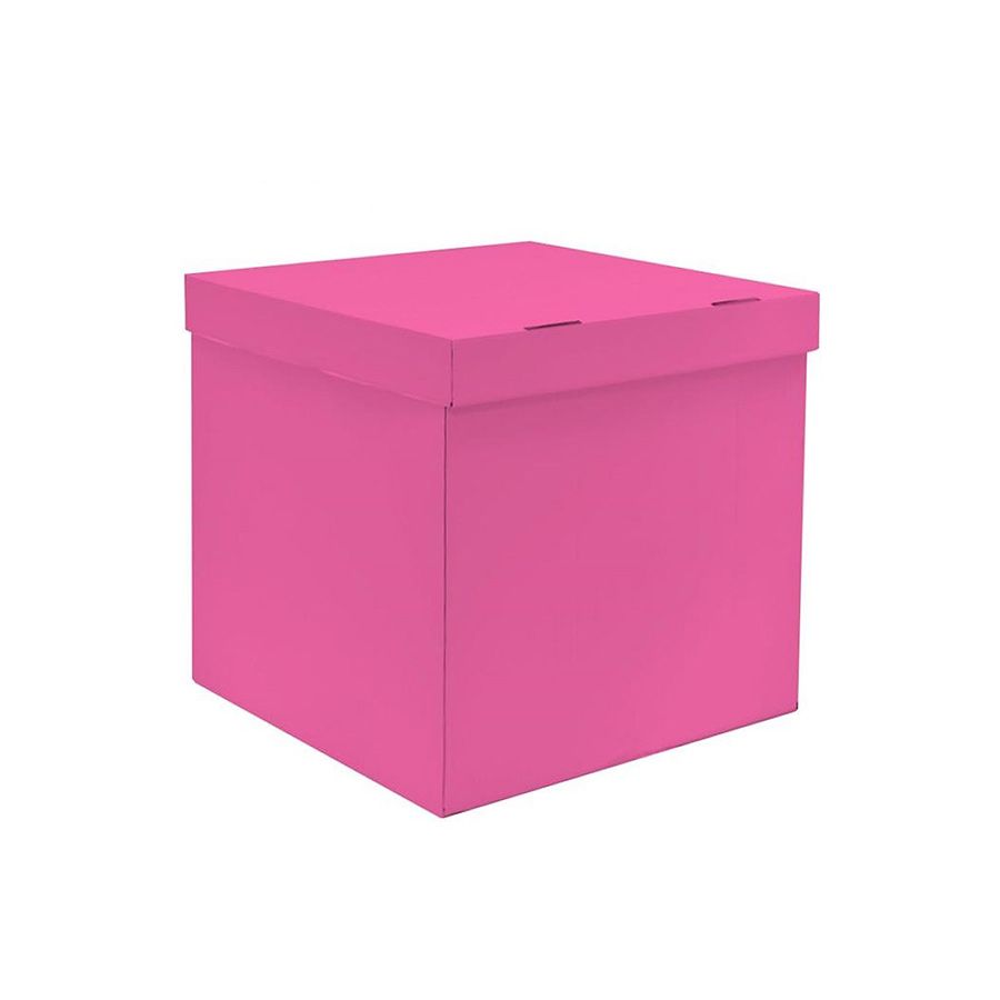 Коробка для воздушных шаров Ярко-розовый 60*60*60 см