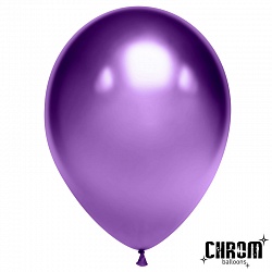 Шар (12''/30 см) Фиолетовый, хром, / 50 шт. /
