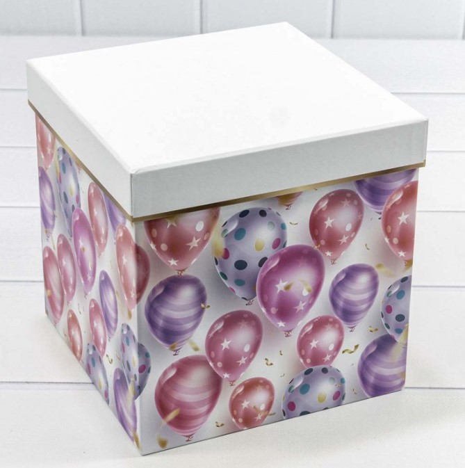 Коробка Куб Белый , 17,5*17,5*19 см