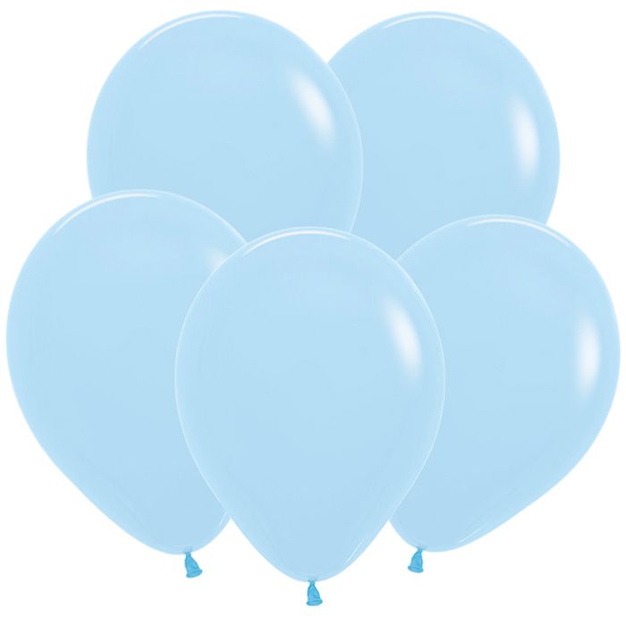 S 10"/25см Макарунс Нежно-голубой / Blue / 100 шт. /