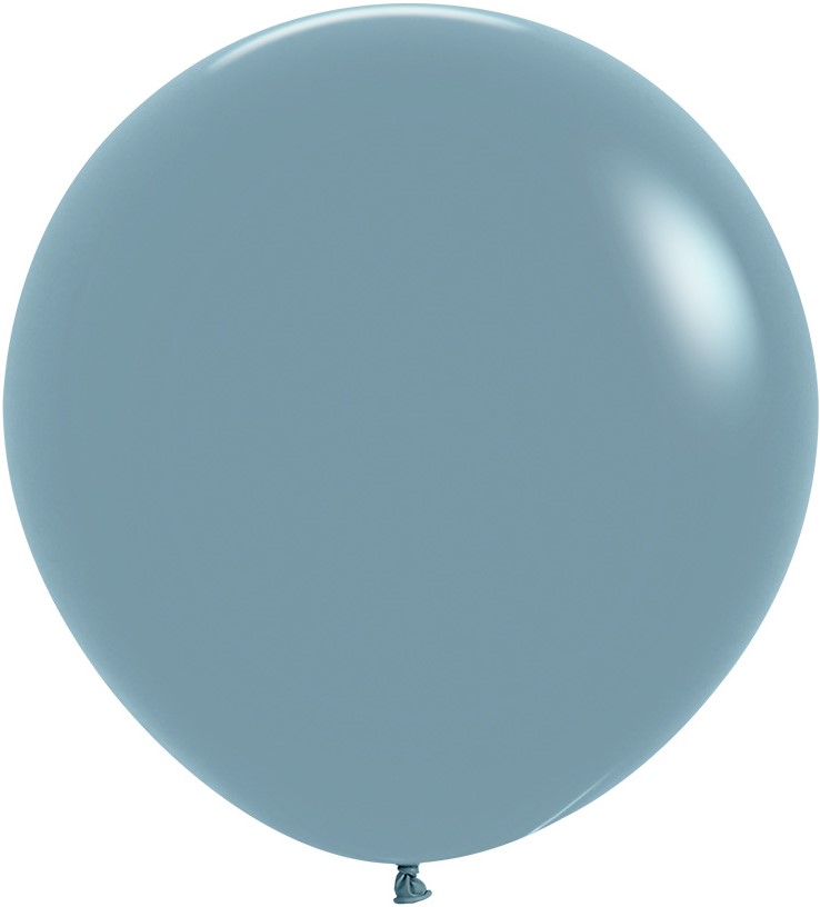 S Шар (24''/61 см) Голубой (140), пастель ретро, 1 шт.