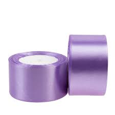 Лента атлас сиреневая №21, 40мм, 22,5м.