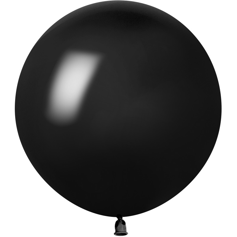 Шар (36''/91 см) Черный, пастель, 1 шт., 512