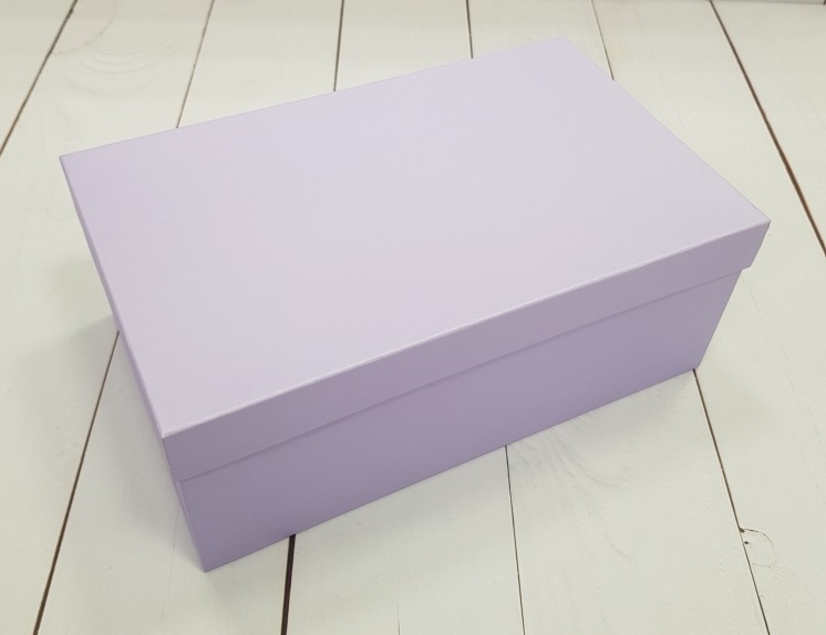 Коробка Сиреневая,  19*13*8 см, 1шт.