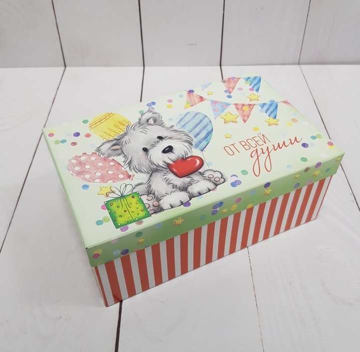 Коробка подарочная "Праздничное настроение" 23,5 х 15,5 х 9 см
