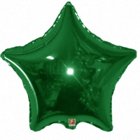 FM Шар (9''/23 см) Мини-звезда, Зеленый