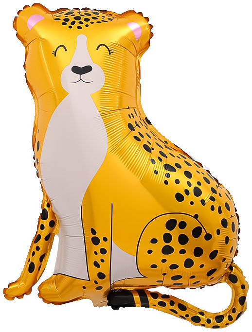 Шар с клапаном (16''/41 см) Мини-фигура, Гепард