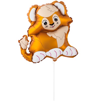 Шар с клапаном (15''/38 см) Мини-фигура, Лев милый