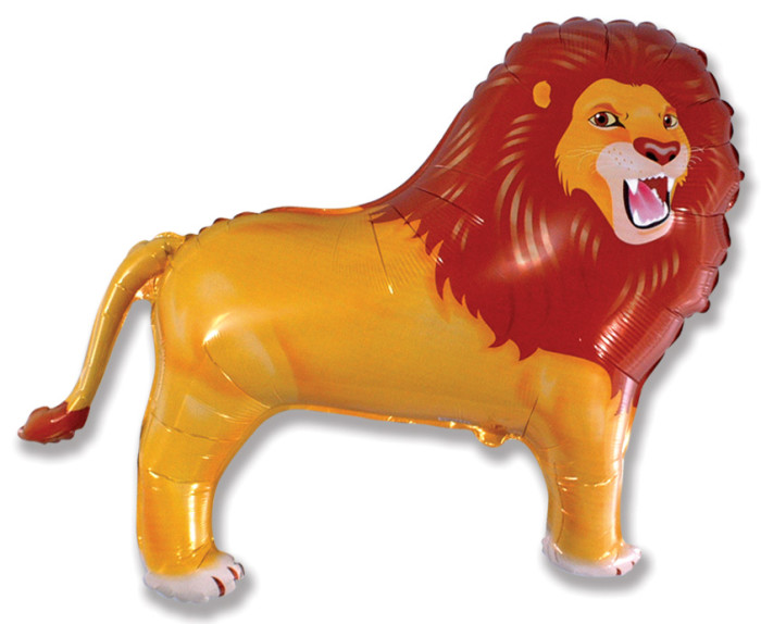 FM Шар (33''/84 см) Фигура, Лев, Коричневый