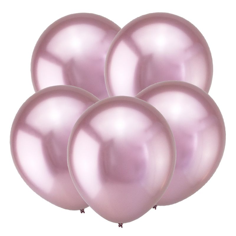 Т 12 Зеркальные шары (Хром) Розовый  /5 шт./