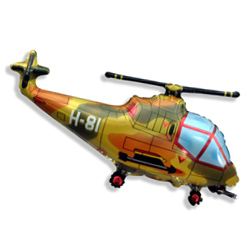 FM Шар (39''/99 см) Фигура, Вертолет, Военный
