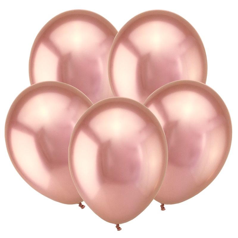 Т 12 Зеркальные шары (Хром) Розовое золото / 50 шт. /