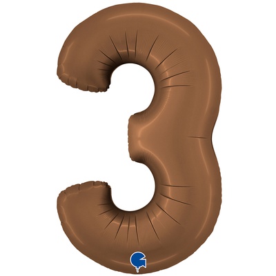 G ЦИФРА 3 40" Сатин Chocolate