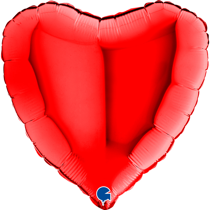 G Шар (18''/46 см) Сердце, Красный, 1 шт.