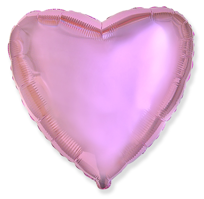 FM Шар (18''/46 см) Сердце, Светло-розовый