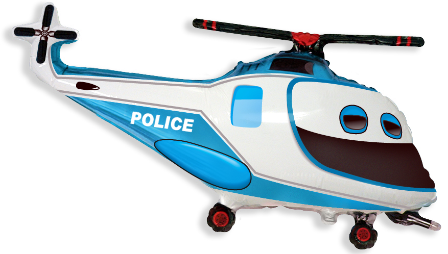 FM Шар (32''/81 см) Фигура, Полицейский вертолет