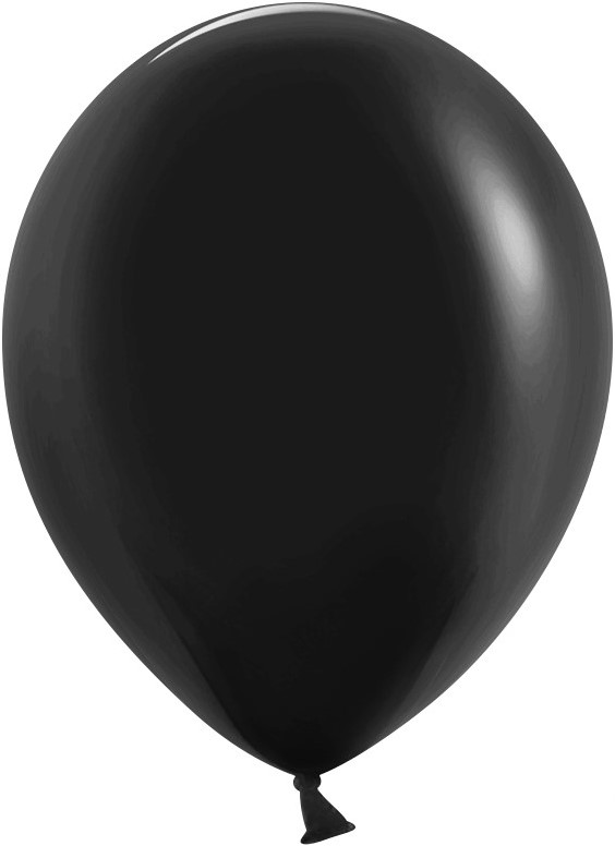 Шар (10''/25 см) Черный, пастель, 100 шт.