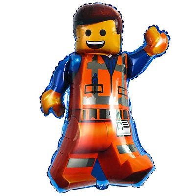 Шар (34"/86см) Фигура,Лего Человек в уп.
