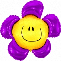 FM Шар (40''/102 см) Фигура, Солнечная улыбка, Фиолетовый