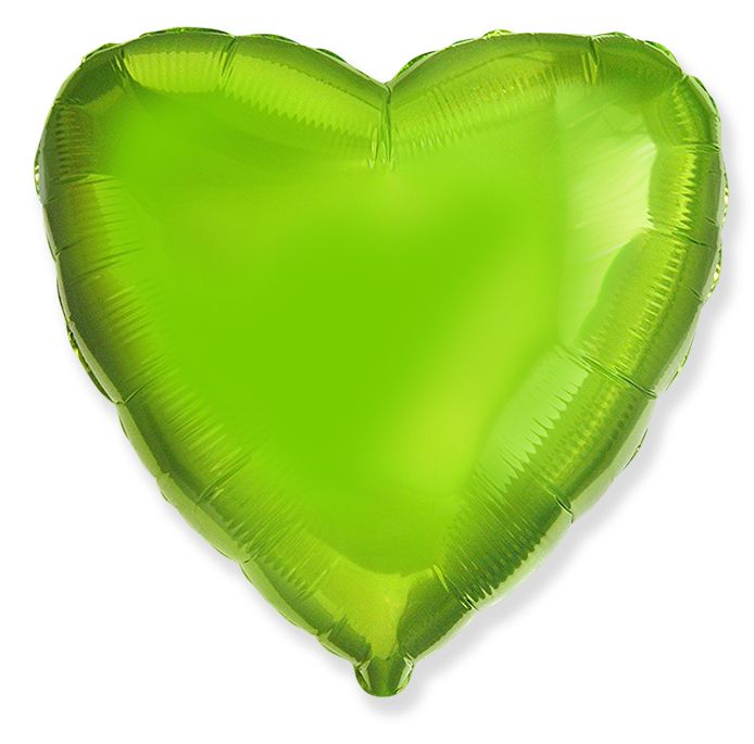 Шар Сердце (18''/46 см), Светло-зеленый