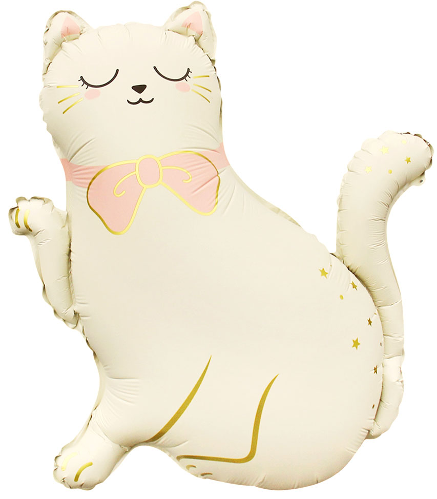 Шар (27''/69 см) Фигура, Кошечка с лапкой, в уп