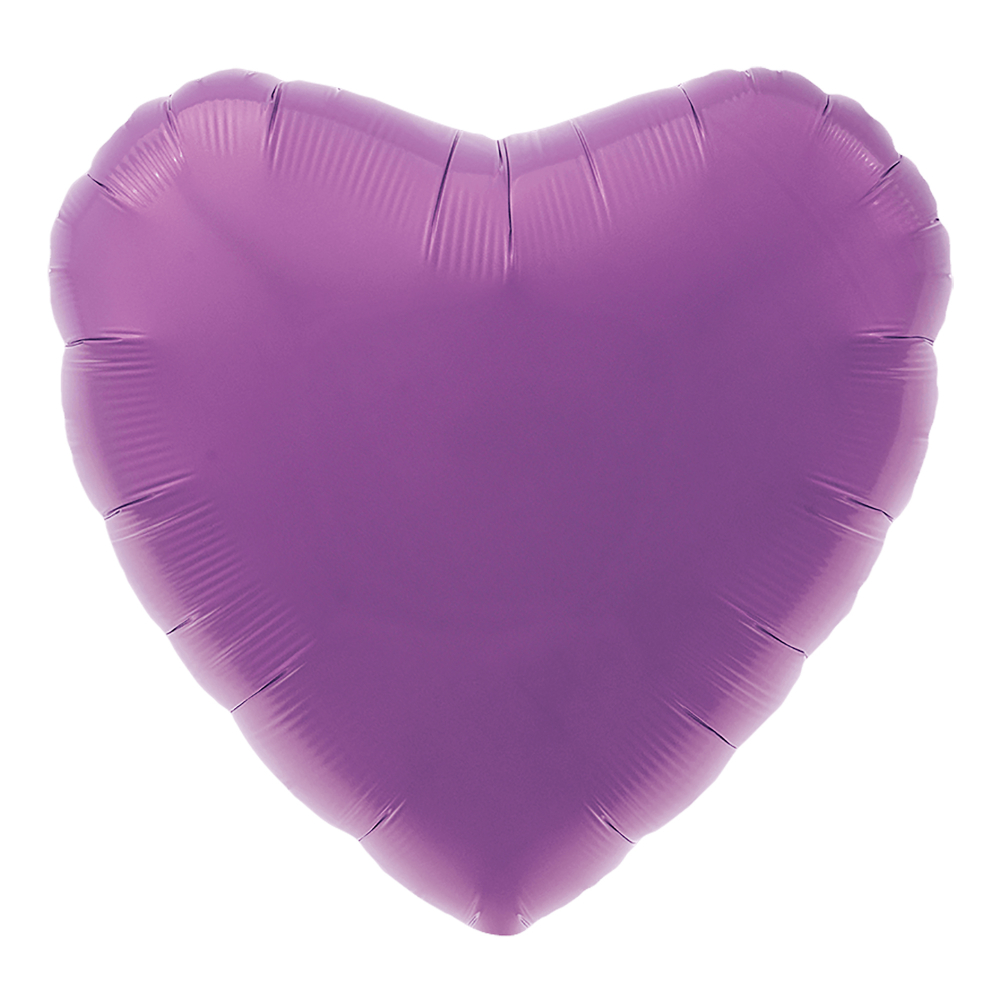 Шар (18''/46 см) Сердце, Пурпурно-фиолетовый, Россия