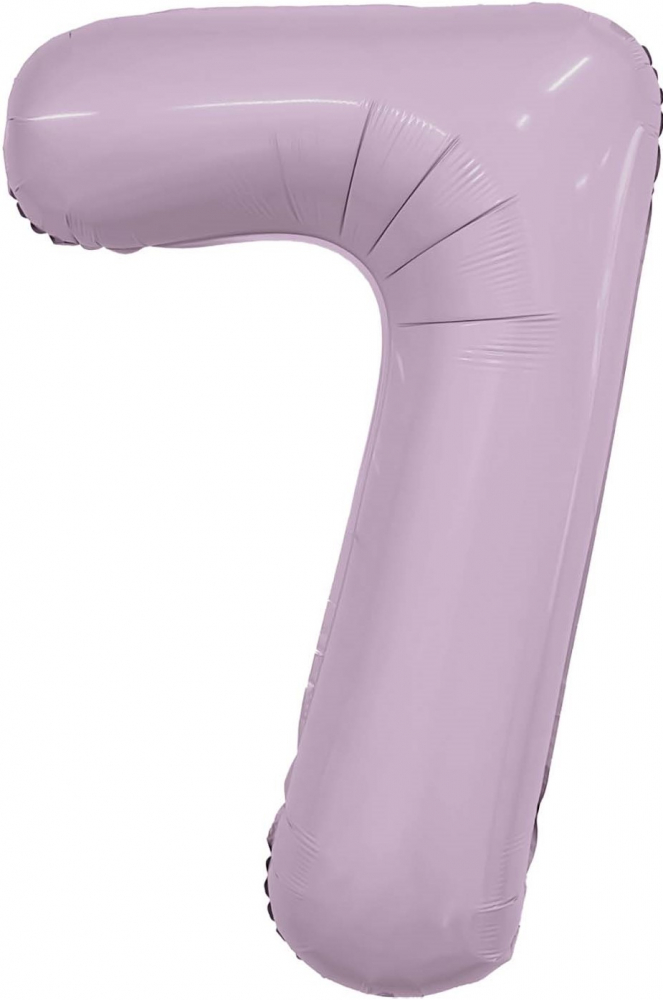 Шар (40''/102 см) Цифра, 7 Slim, Орхидея, 1 шт. в упак