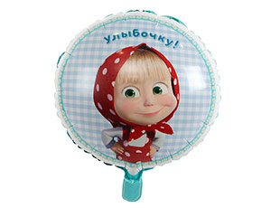 К 18" РУС Маша и Медведь Ромашки, Китай