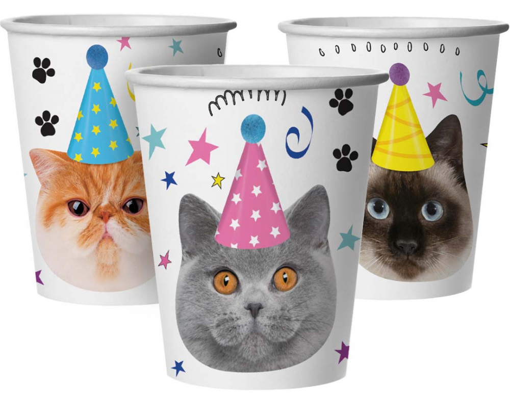 Стаканы (250 мл) Котики, 6 шт.