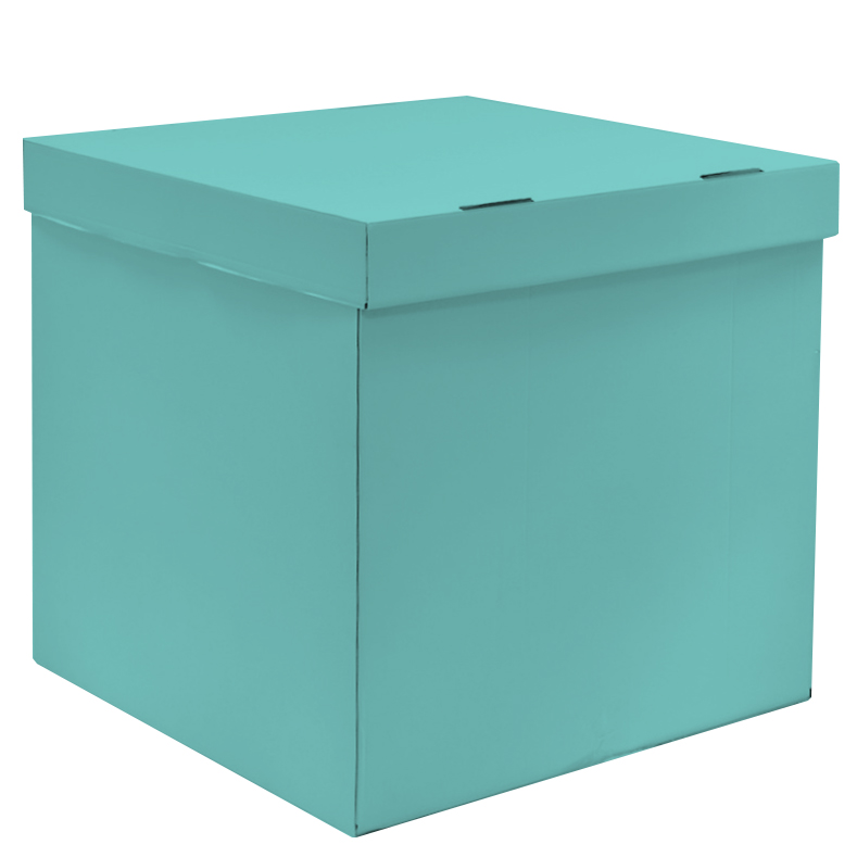 Коробка для воздушных шаров, Тиффани, 60*60*60 см, 1 шт.