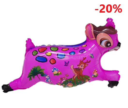 Шар (25''/65 см) Фигура, Олененок, Китай