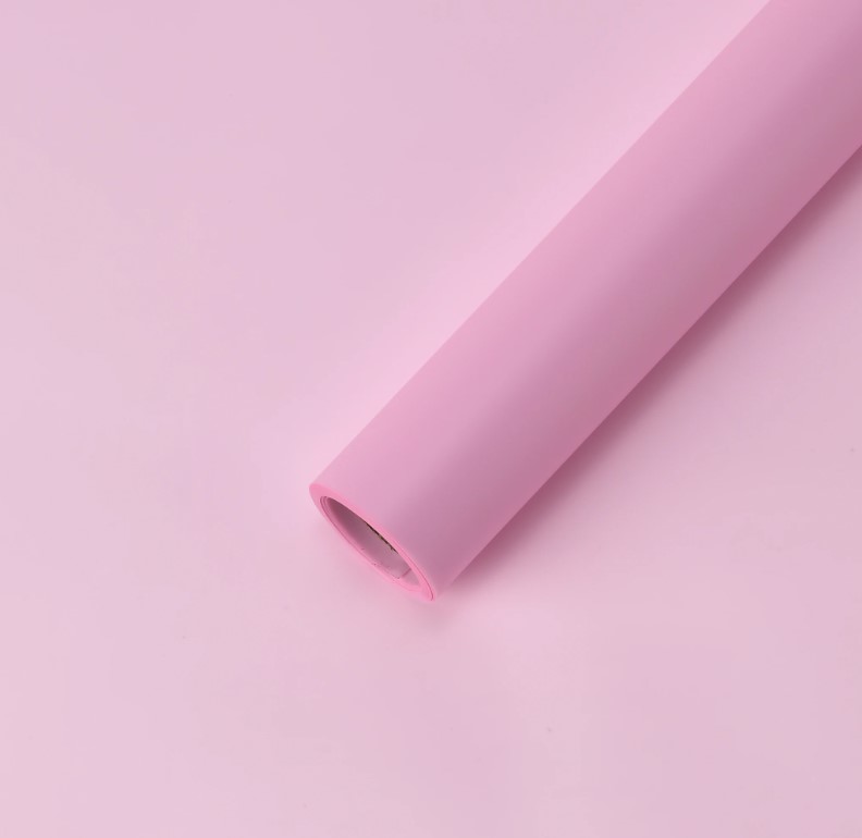 Пленка матовая Дымка "PASTEL new", 60 см*30 м, ярко-розовый