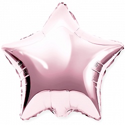 Шар (18''/46 см) Звезда, Розовый, 1 шт. Китай