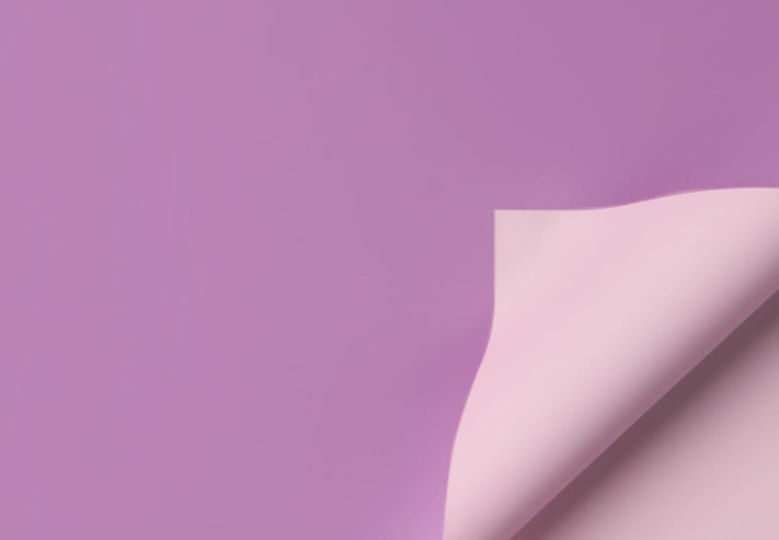 Плёнка в листах 58*58 (20 шт.) матовая двухстор Фиолетовый и Розовый