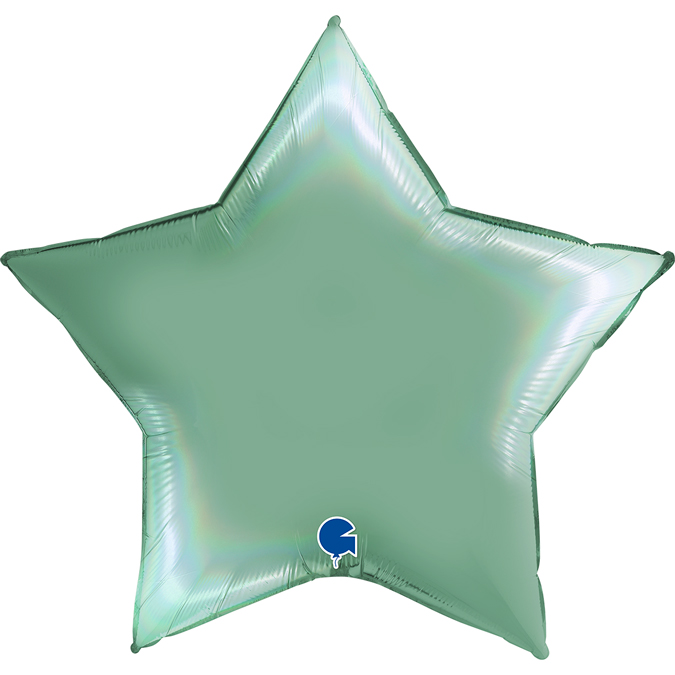 G Шар (36''/91 см) Звезда, Тиффани, Голография, 1 шт.