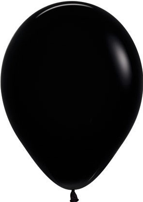 S Шар (12''/30 см) Черный (080), пастель, 50 шт.